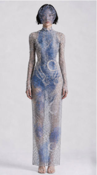 Front view of the Breaking the Frame qipao proposal