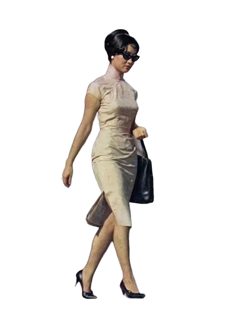 Historical 1950s to 1960s qipao source photograph